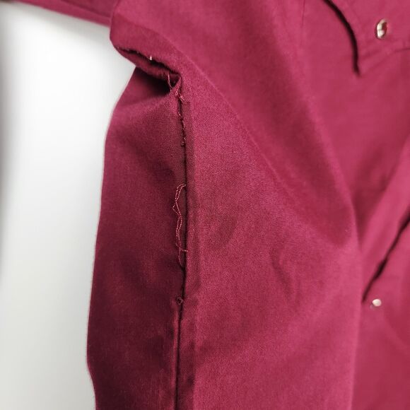 Southwestern Button Down Mens Sz L Brush Popper Pearl‎ Snap Western Cowboy Chore - Picture 8 of 12